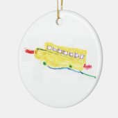 Schulbusverzierung Keramik Ornament (Links)