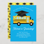 Schulbusvorschulabitur Einladung (Vorne/Hinten)