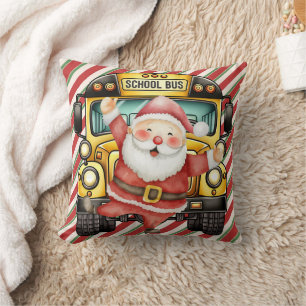 Schulbusweihnacht für den Fahrer Kissen