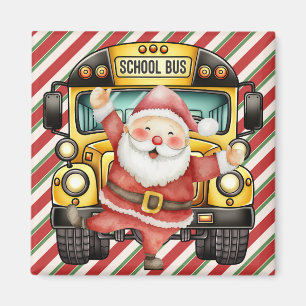 Schulbusweihnacht für den Fahrer Magnet