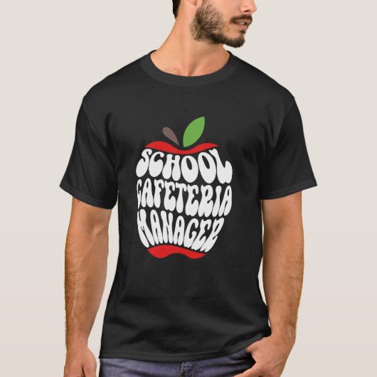 Schulcafeteria-Managerin Kantine Lebensmitteldiens T-Shirt (Vorderseite)