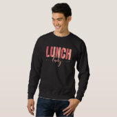 Schulcafeteria-Mannschaft Leopard Lunch Lady Sweatshirt (Vorne ganz)