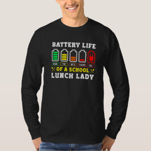 Schulcafeteria-Mitarbeiterin Lunch Lady Batteriele T-Shirt