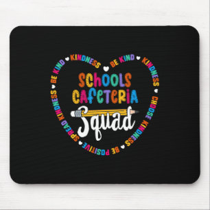 Schulcafeteria-Team Byck To School Happy First Mousepad