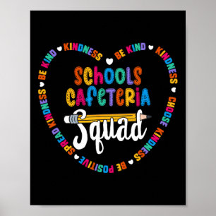 Schulcafeteria-Team Byck Zurück Zur Schule Glückli Poster