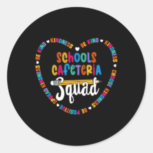 Schulcafeteria-Team Byck Zurück Zur Schule Glückli Runder Aufkleber