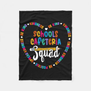 Schulcafeteria-Team Zurück zur Schule Erster Glück Fleecedecke