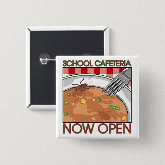 Schulcafeteriaknopf Button (Vorne & Hinten)