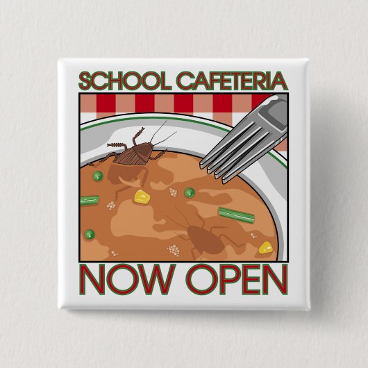 Schulcafeteriaknopf Button (Vorderseite)