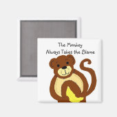 Schuld am Affen Magnet (Vorderseite/Rückseite)