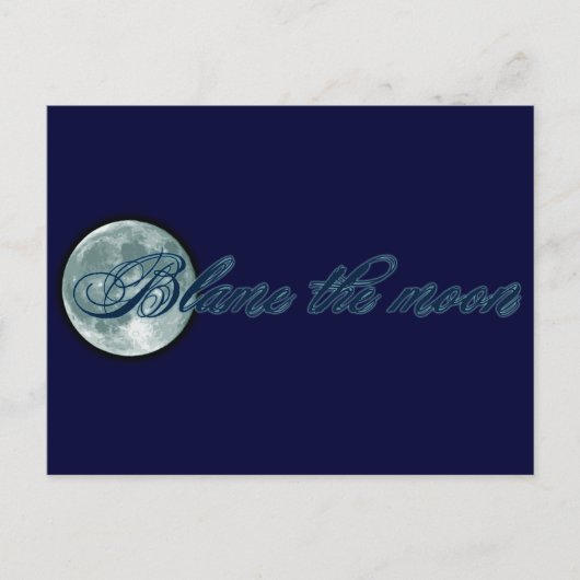Schuld am Mond Postkarte (Vorderseite)