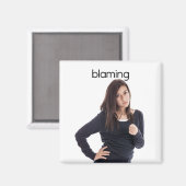 Schuld an Kühlschrank Magnet (Vorderseite/Rückseite)
