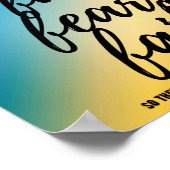 Schuld anderen nicht poster (Ecke)