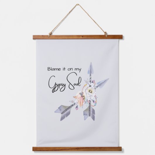 Schuld daran auf meinem Sinti und Roma-Soul, Wandt Wandteppich Mit Holzrahmen (Vorderseite)