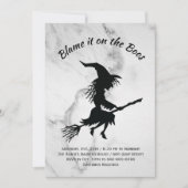 Schuld daran ist das Boos-Marmor-Halloween-Party Einladung (Vorderseite)