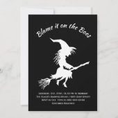 Schuld daran ist das Halloween-Party von Boos Blac Einladung (Vorderseite)