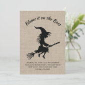 Schuld daran ist das Halloween-Party von Boos Burl Einladung (Stehend Vorderseite)