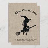 Schuld daran ist das Halloween-Party von Boos Burl Einladung (Vorne/Hinten)