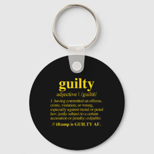 Schuld - Definition der Schuld (gelb) Schlüsselanhänger