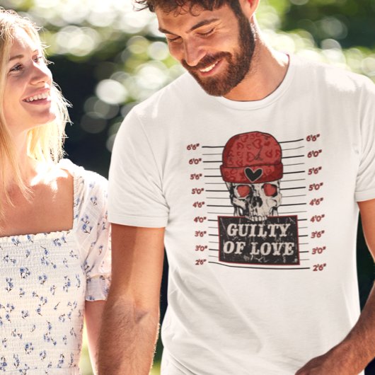 Schuld der Liebe Skeletton Valentinstag T-Shirt