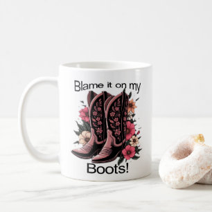 Schuld es an meinen Stiefeln - Spaß Tasse! Kaffeetasse