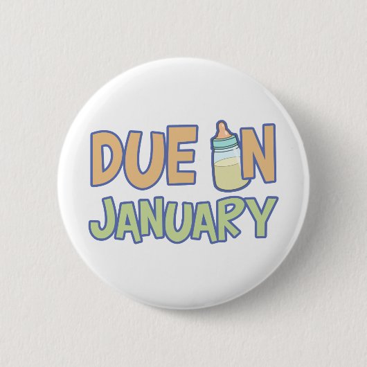 Schuld im Januar Button (Vorderseite)
