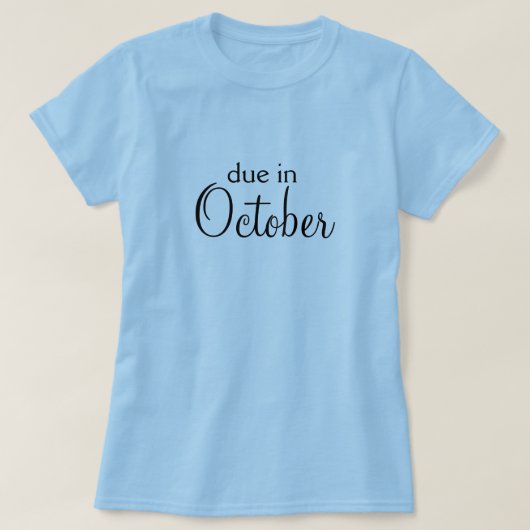 Schuld im Oktober! T-Shirt (Design vorne)