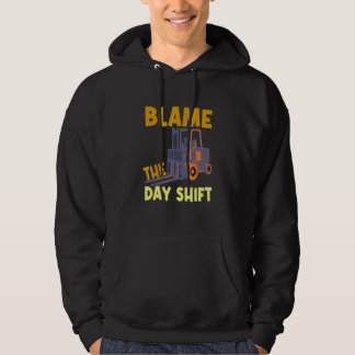 Schuld ist der Gabelstaplerfahrer der Tagschicht L Hoodie