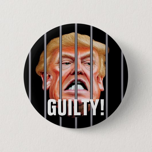 Schuld! Lock Ihm Up - Anti-Verräter-Präsident Trum Button (Vorderseite)