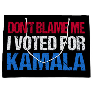 Schuld mich nicht, dass ich für Kamala gestimmt ha Große Geschenktüte