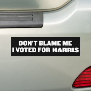 Schuld mich nicht, dass ich für Kamala Harris gest Autoaufkleber
