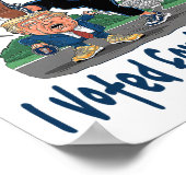 Schuld mich nicht! Ich habe für Kamala gestimmt! - Poster (Ecke)