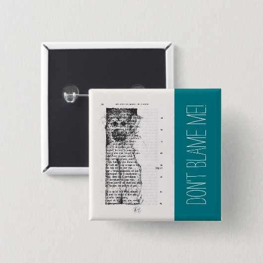 Schuld nicht am Monkey Year 2016 Button (Vorne & Hinten)