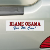 Schuld Obama: Ja können wir! Autoaufkleber (Auf Auto)