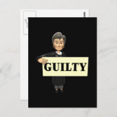 Schuld Postkarte (Vorne/Hinten)