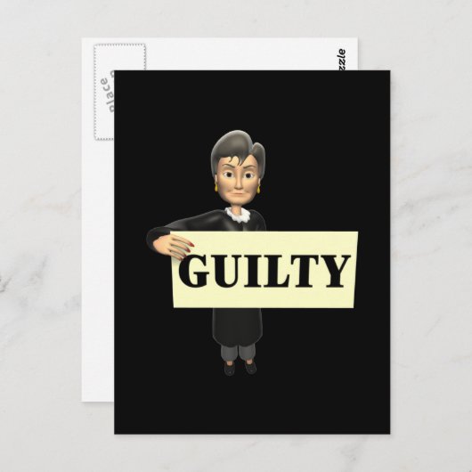 Schuld Postkarte (Vorne/Hinten)