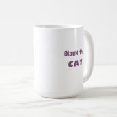 "Schuld the CAT" Feline Entschuldigung Funny Kaffeetasse (VorderseiteRechts)