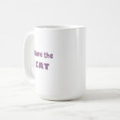 "Schuld the CAT" Feline Entschuldigung Funny Kaffeetasse (Vorderseite Links)