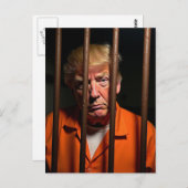 Schuld Trump sitzt in Gefängnisstraßen Postkarte (Vorne/Hinten)