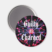 Schuld wie Plasma-Ball geladen Magnet (Vorderseite/Rückseite)