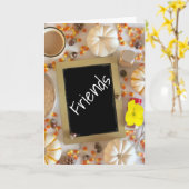 ***SCHULDANKEN FÜR FREUNDE*** AM ERNTEDANK KARTE (Gelbe Blume)