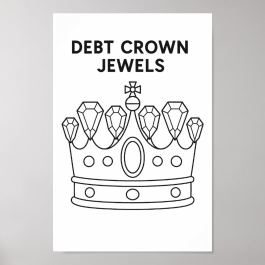 Schulden Crown Jewels Payoff Tracker Poster (Vorne)