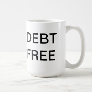 Schulden-freie Kaffeetasse