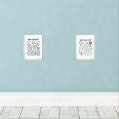 Schulden Garden Payoff Tracker-Farbblatt Bilderwand Sets (Holzboden)