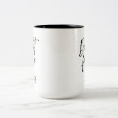 Schulden im Jahr 2023 finanzielle Unabhängigkeit z Zweifarbige Tasse (Mittel)