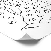 Schulden Kletterwand-Auszahlungsstreifen Poster (Ecke)