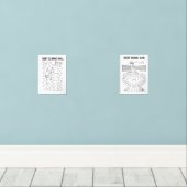 Schulden Kletterwand und Schulden Zuhause Run Payo Bilderwand Sets (Holzboden)