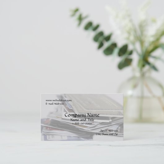 Schulden-Konsolidierungskarte Visitenkarte (Stehend Vorderseite)