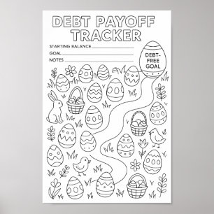 Schulden-Oster-Ei-Suche-Auszahlungs-Tracker Poster