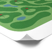Schulden Payoff Golfplatz Tracker Poster (Ecke)